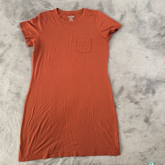 Wool& WoolAnd Lola Pocket Tee Dress Women's LARGE - Picture 1 of 4